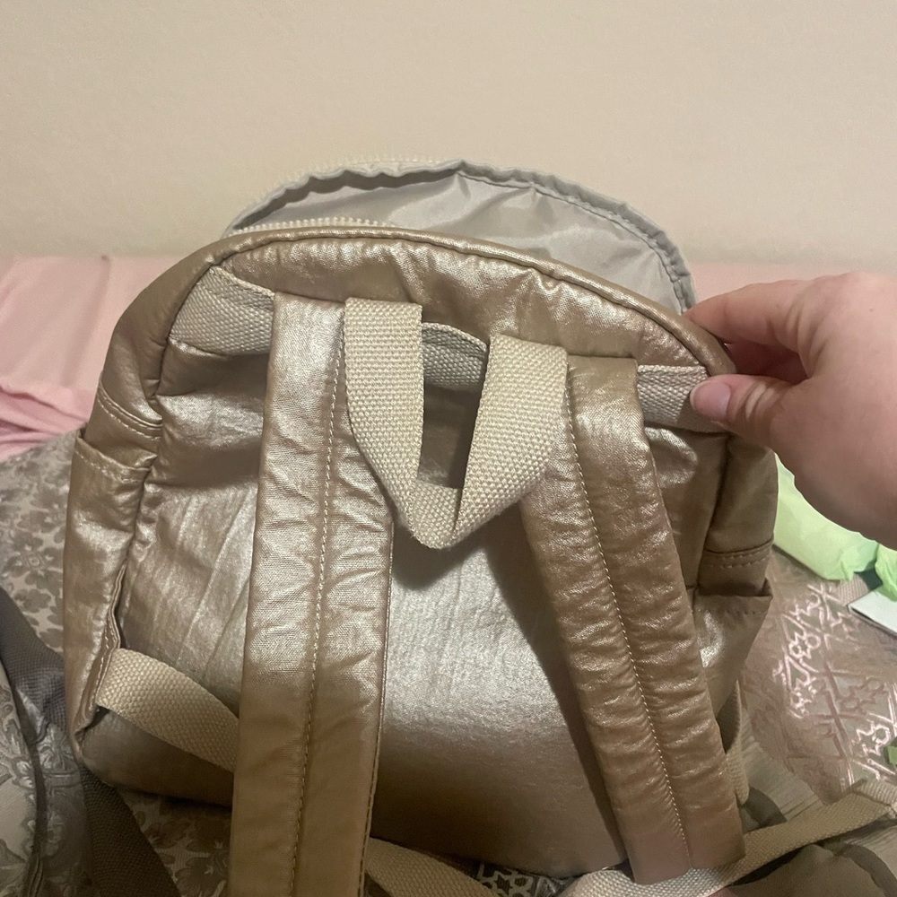 Kipling Metallic Gold Backpack - Picture 6 of 6